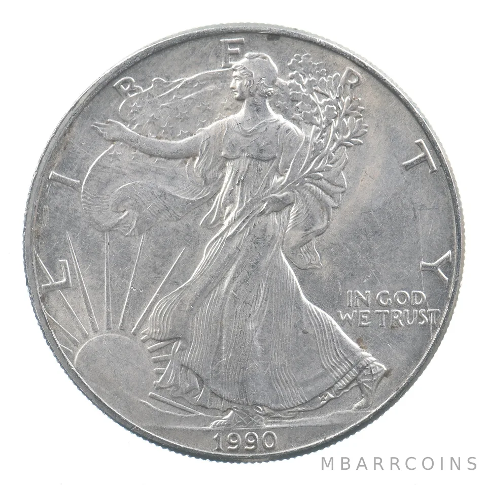 Better Date 1990 American Silver Eagle 1 Troy Oz .999 Fine Silver *753
