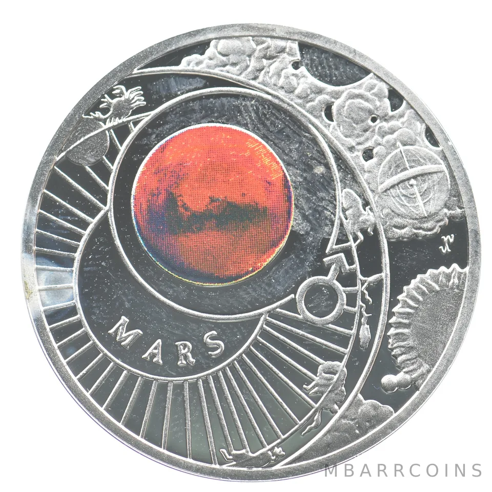 2009 Poland Solar System Mars Silver *3372