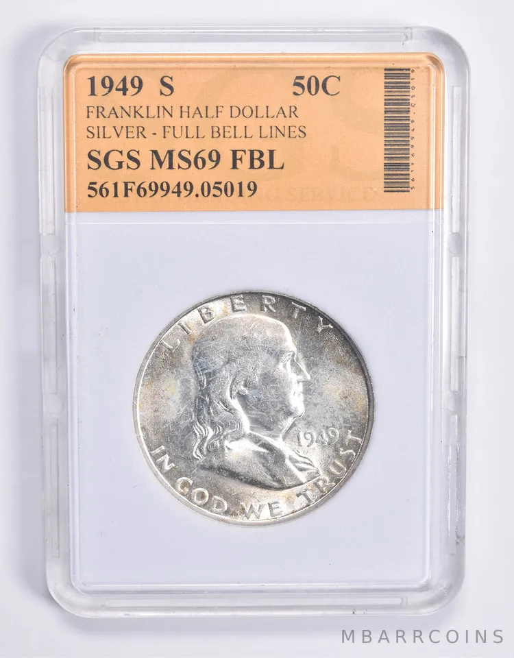 1949-S Franklin Silver Half Dollar *1786