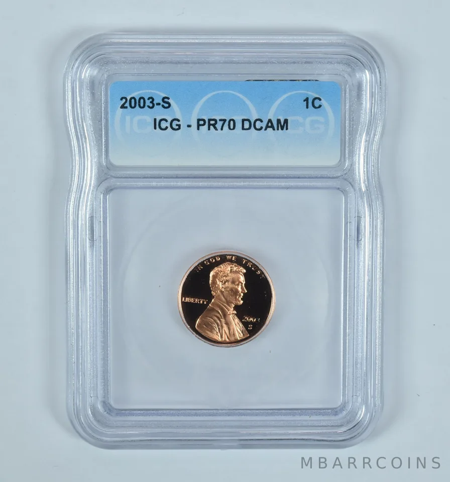 2003-S Lincoln Memorial Cent PR70 DCAM ICG