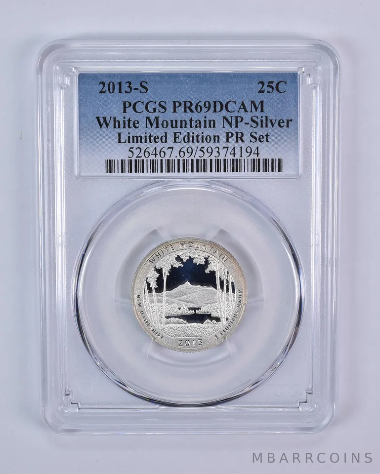 2013-S ATB Quarter Silver White Mountain Limited Edition Set PR69 DCAM PCGS
