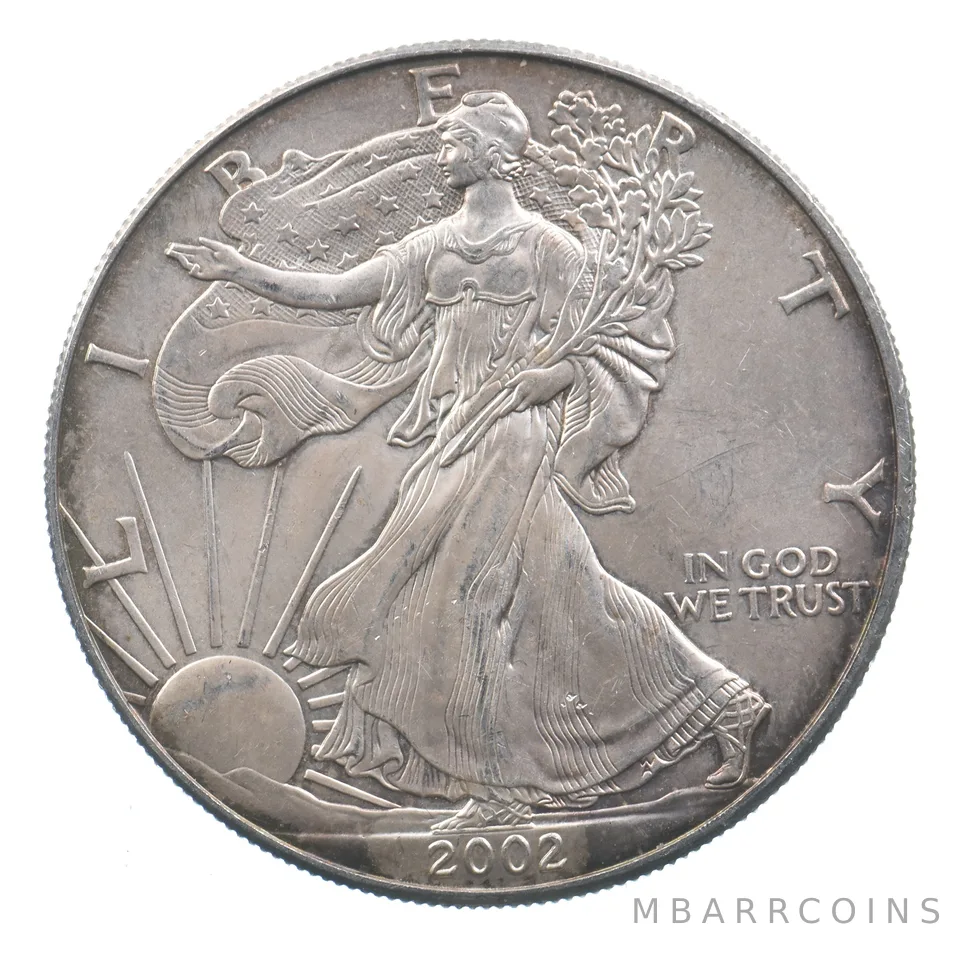Better Date 2002 American Silver Eagle 1 Troy Oz .999 Fine Silver *608