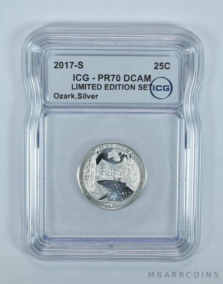 2017-S ATB Quarter Ozark Silver Limited Edition PR70 DCAM ICG