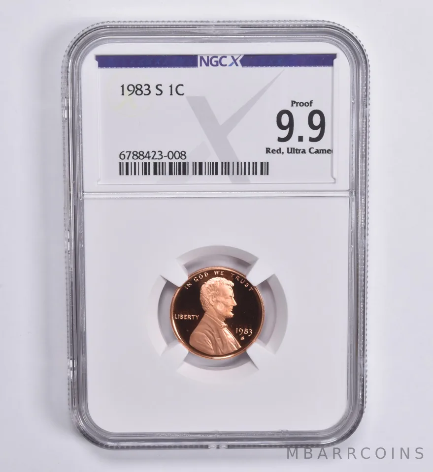 1983-S Lincoln Memorial Cent 1c Proof 9.9 RD UCAM NGC X NGCX