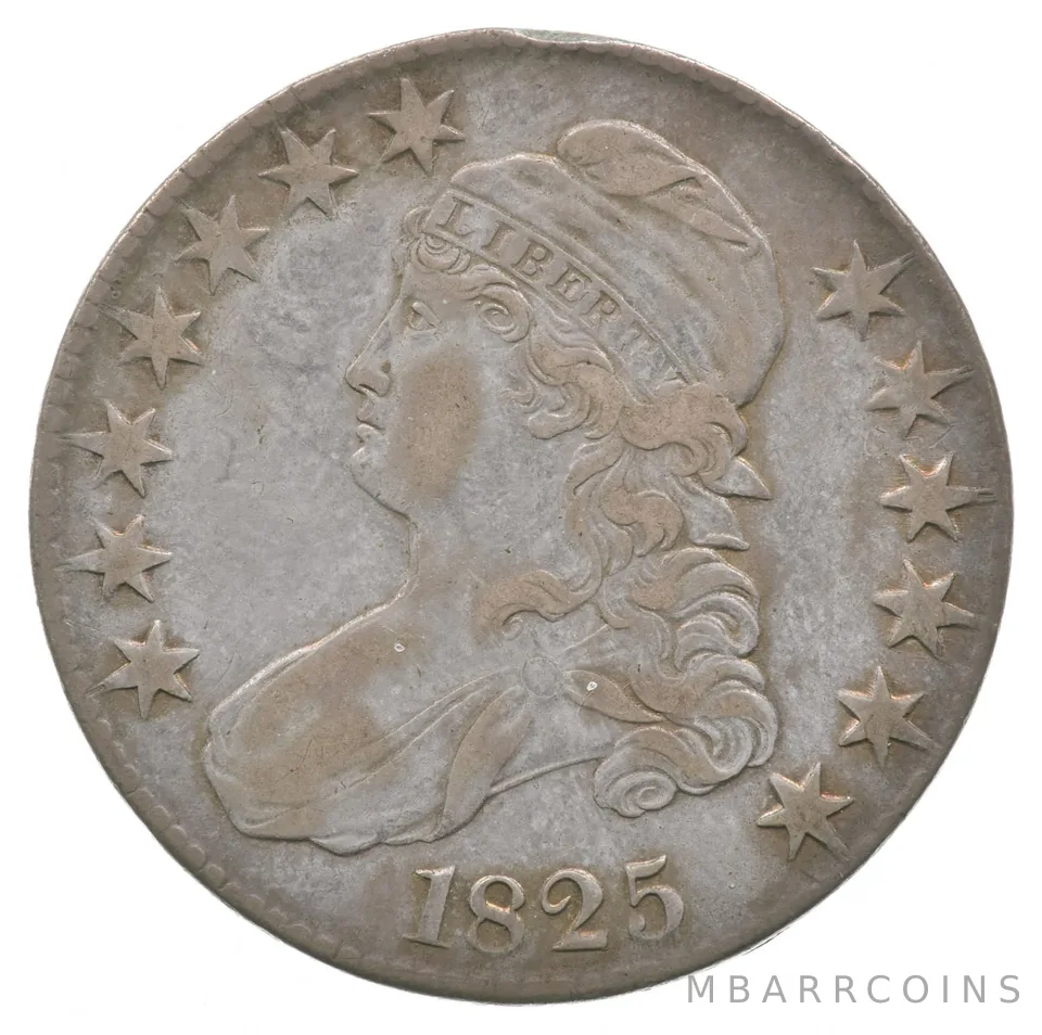 1825 Capped Bust Half Dollar a9459