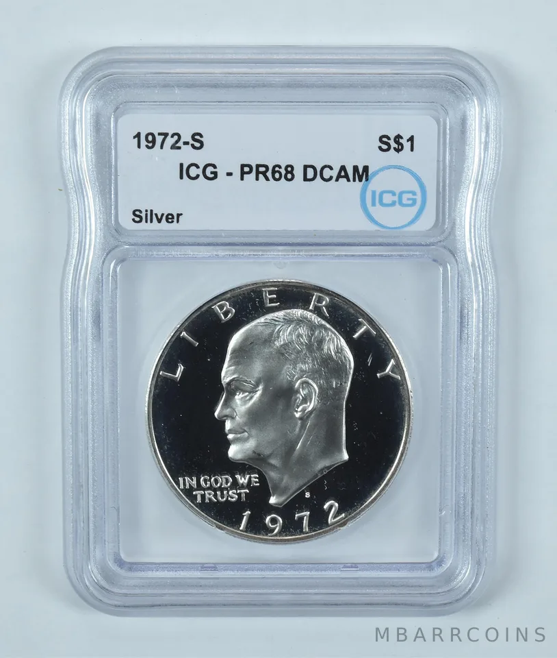 1972-S Eisenhower $1 Silver PR68 DCAM ICG