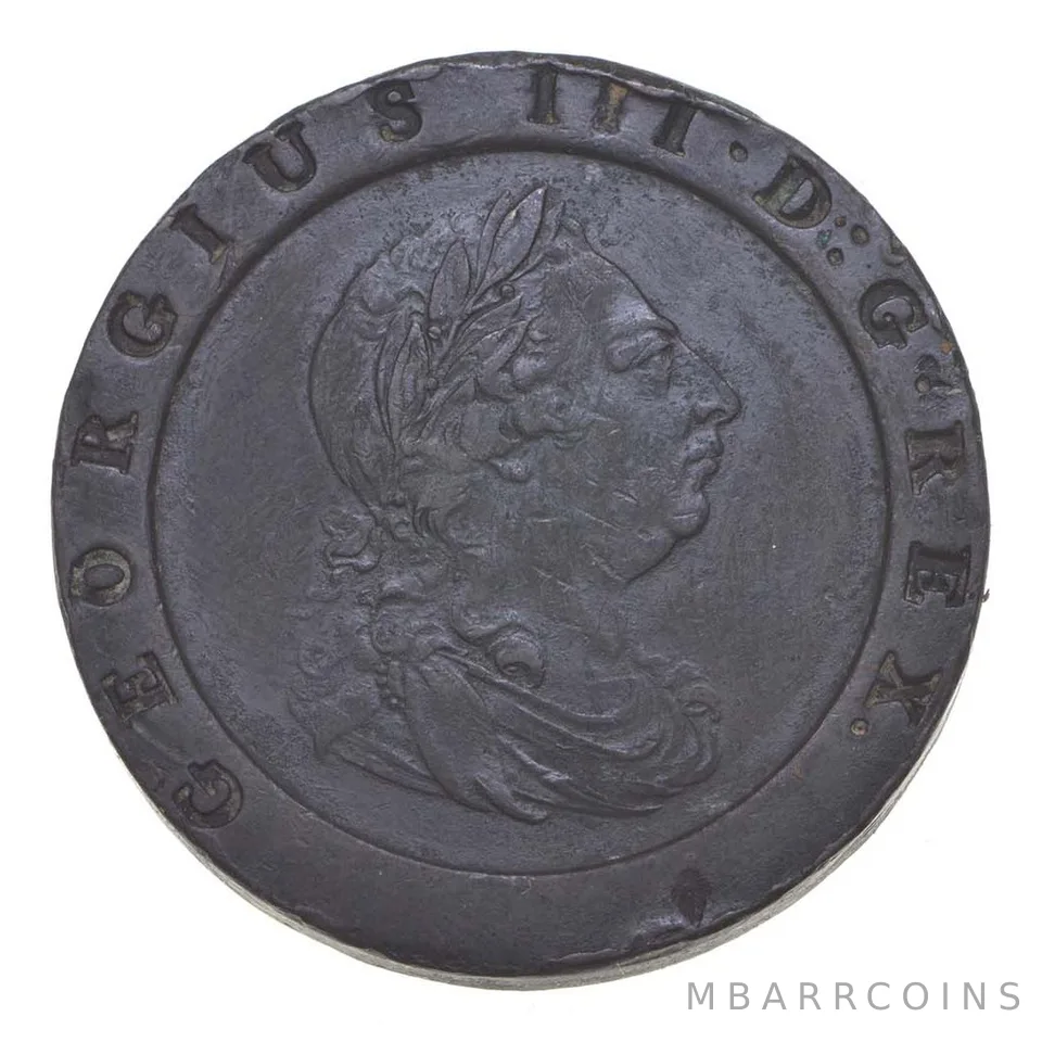 1797 United Kingdom 2 Pence Great Britain Cartwheel *5128
