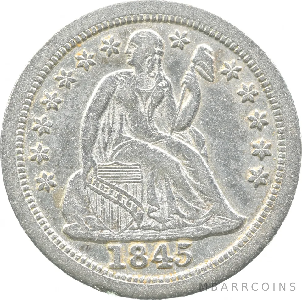 1845-O Seated Liberty Dime *9018