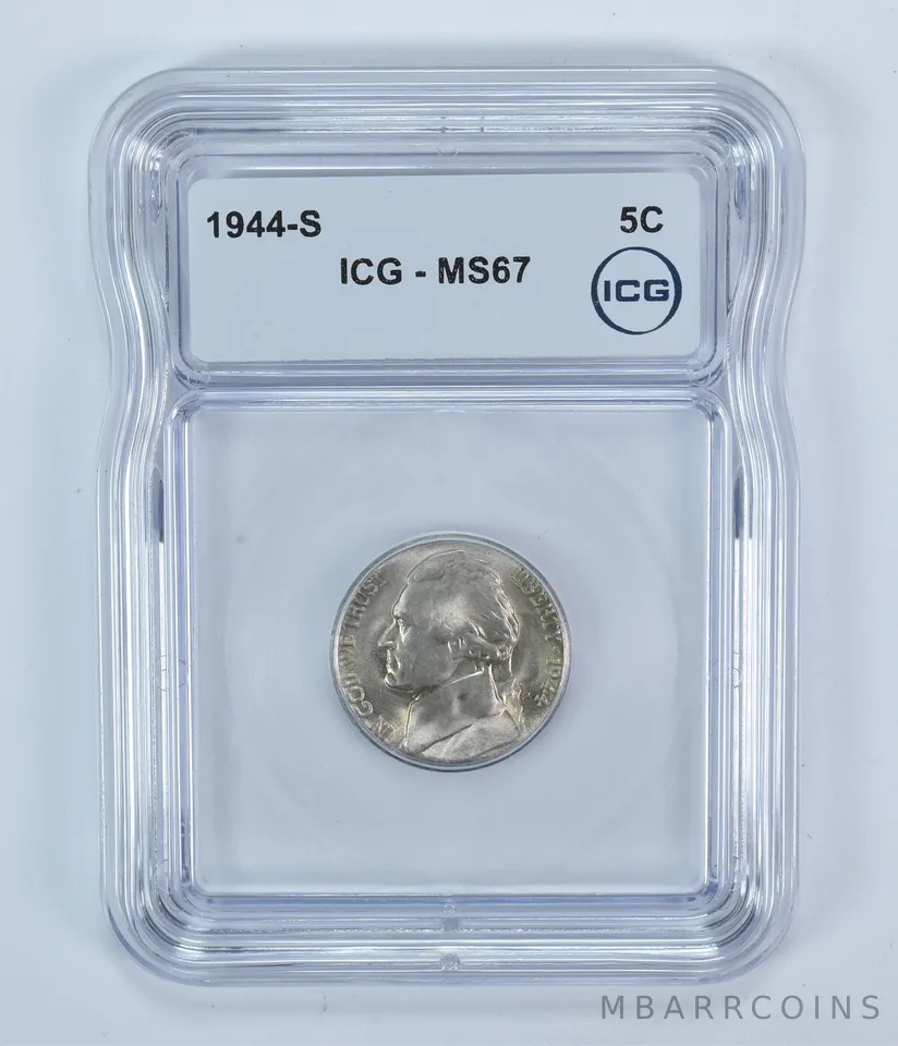 1944-S Jefferson Nickel MS67 ICG