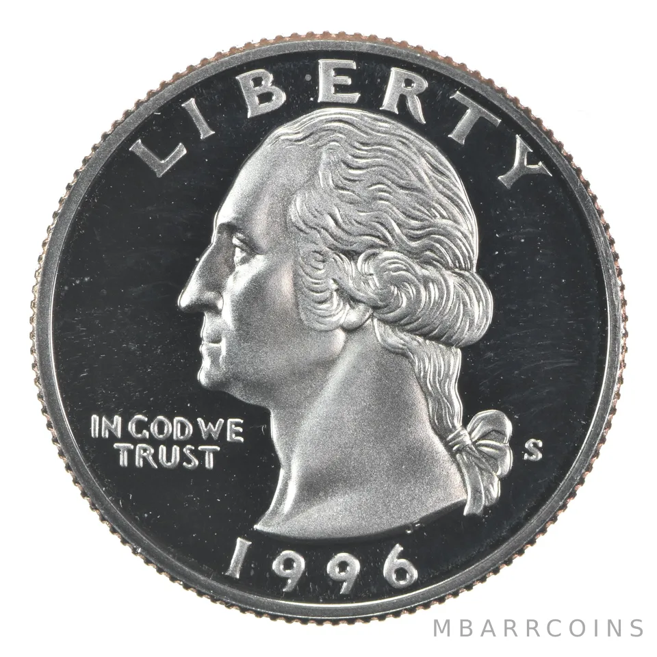 1996-S Washington Quarter CLAD Proof