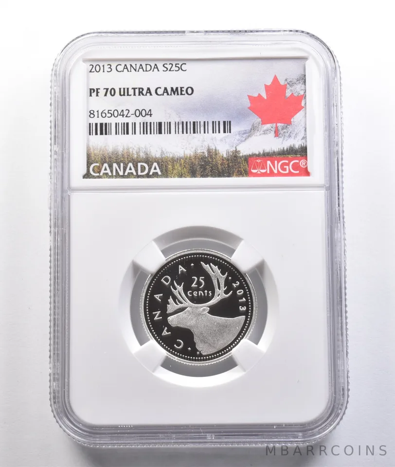 2013 Canada 25 Cents Silver PF70 UCAM NGC *6928