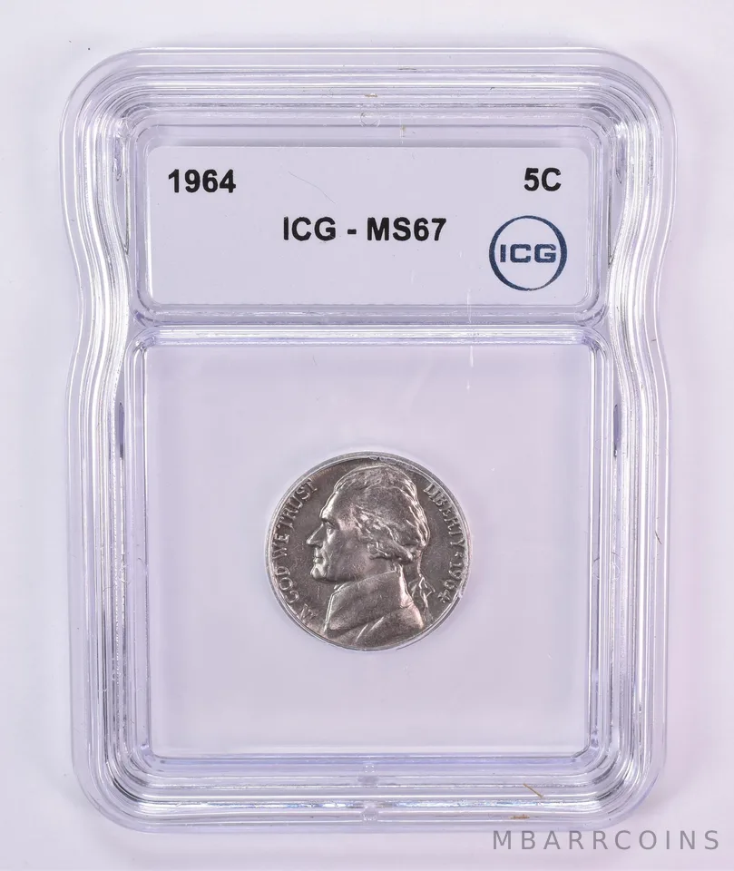 1964 Jefferson Nickel MS67 ICG