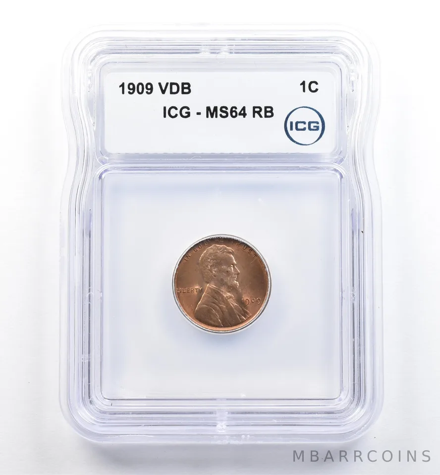 1909 VDB Lincoln Wheat Cent MS64 RB ICG *0095