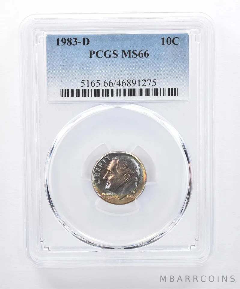 1983-D Roosevelt Dime MS66 PCGS Beautiful Tone *8314