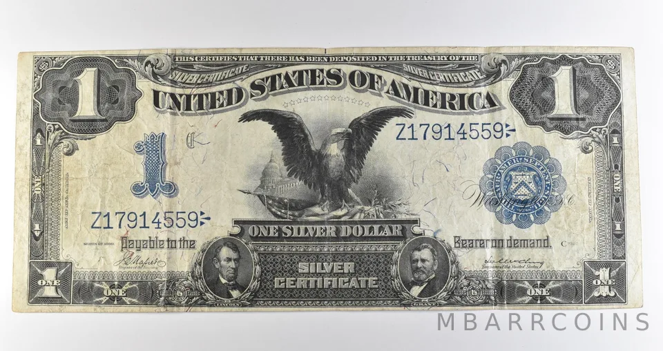 1899 $1 Silver Certificate Large Note Blue Seal *3606