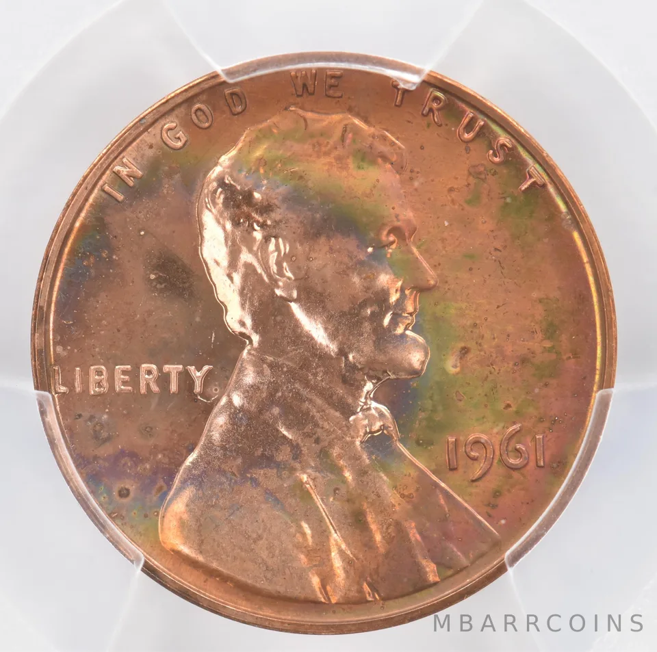 1961 Lincoln Memorial Cent PR65 RB PCGS Beautiful Tone *0966