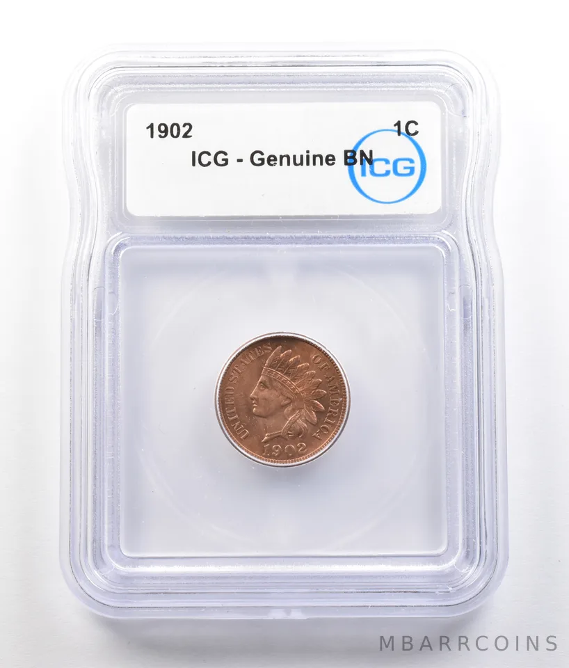 1902 Indian Head Cent Genuine BN ICG *0780