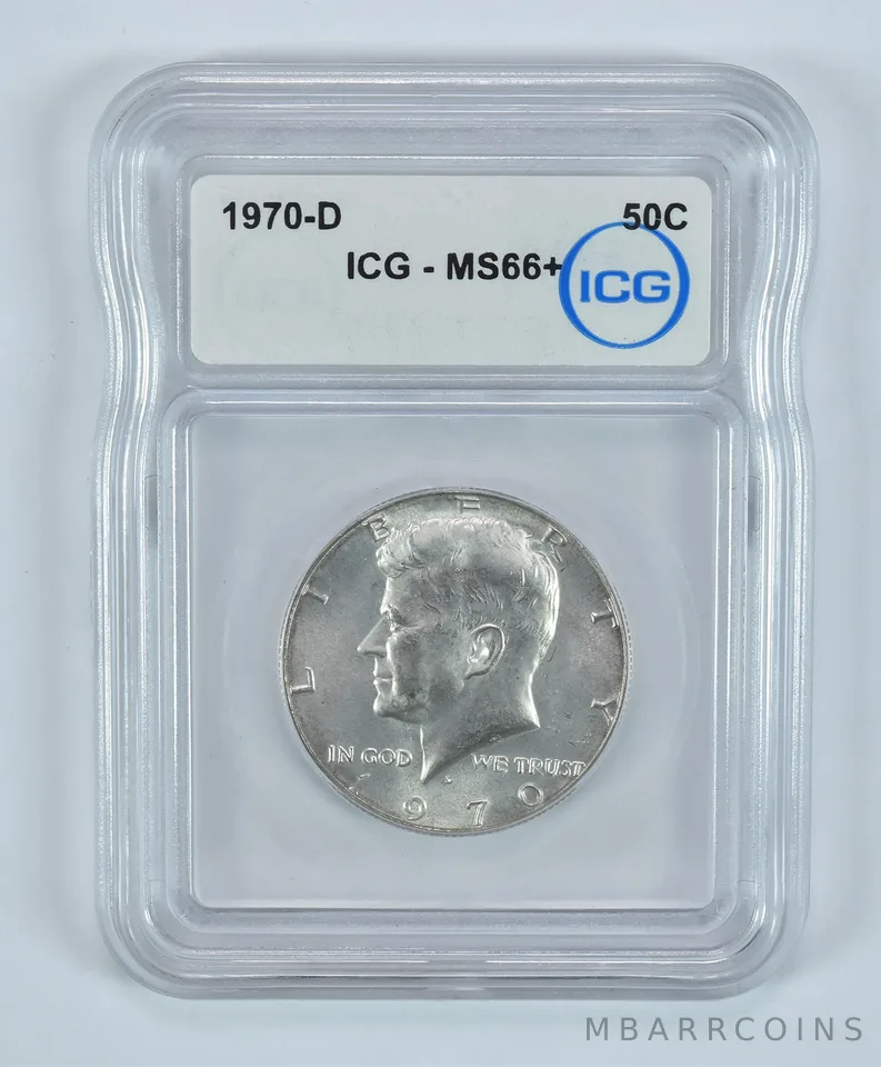 1970-D Kennedy Half Dollar MS66+ ICG *9150