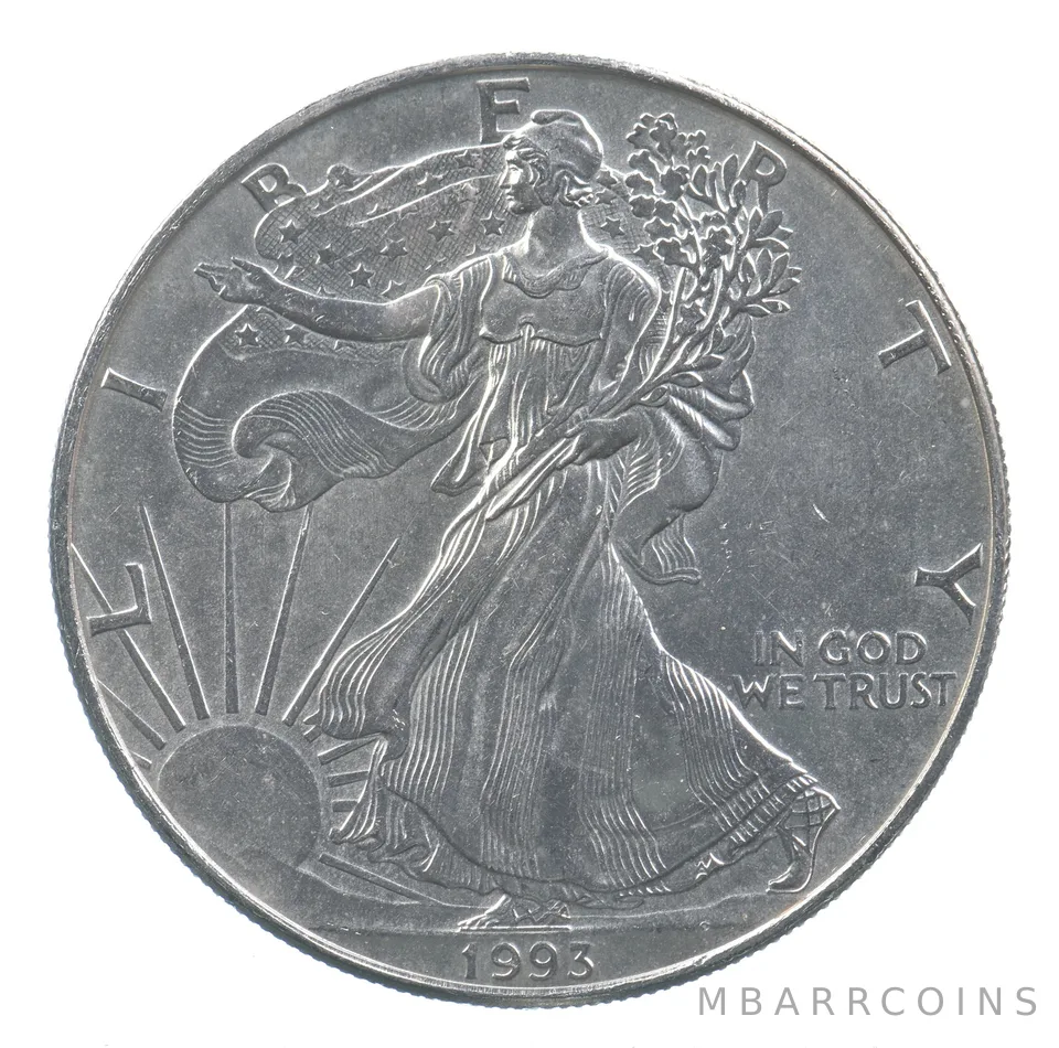 Better Date 1993 American Silver Eagle 1 Troy Oz .999 Fine Silver *772