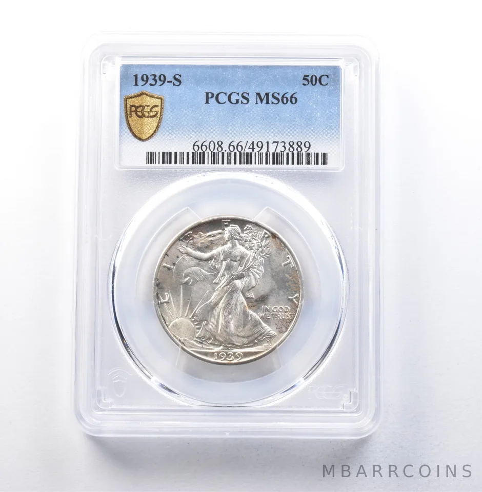 1939-S Walking Liberty Half Dollar MS66 PCGS *5955
