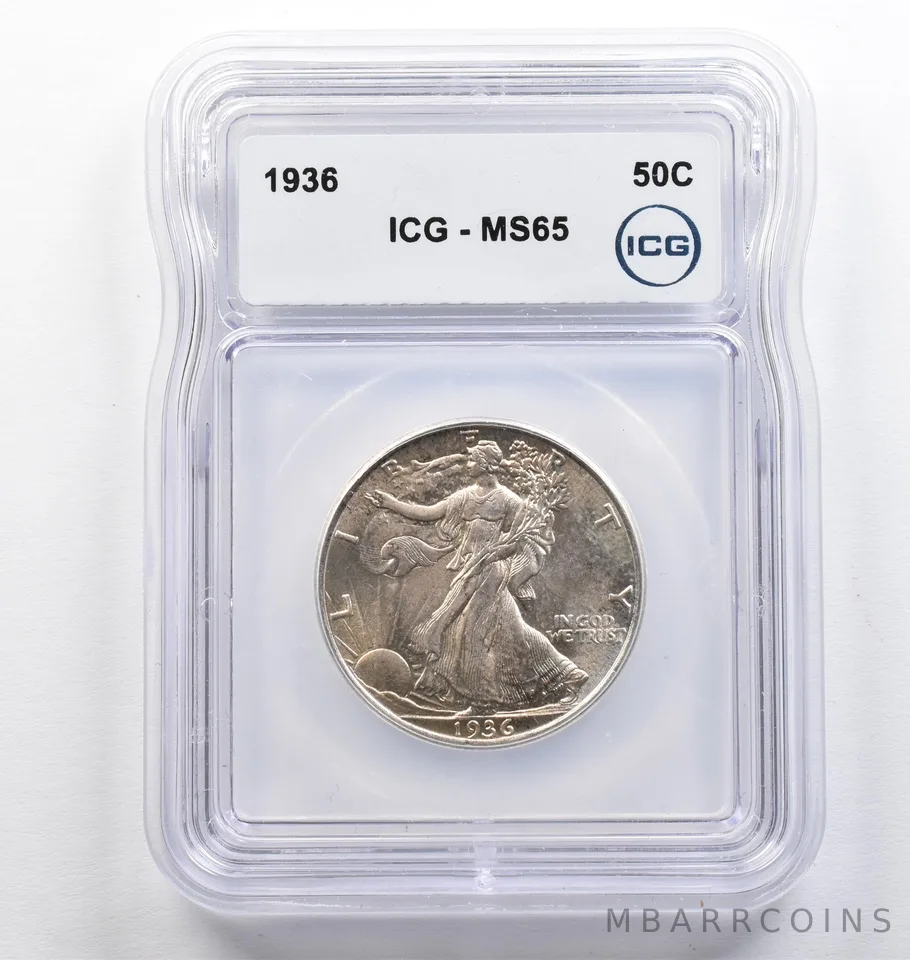 1936 Walking Liberty Half Dollar MS65 ICG *9430