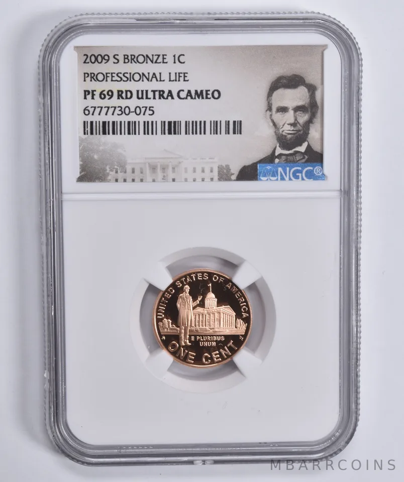 2009-S Lincoln Cent Bronze Professional Life PF69 RD NGC Special Lbl