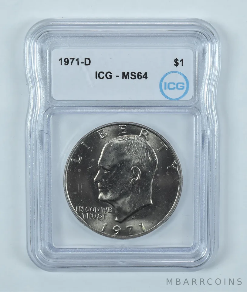 1971-D Eisenhower $1 MS64 ICG