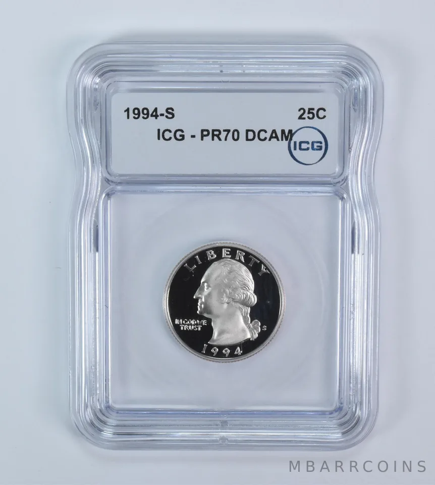 1994-S Washington Quarter PR70 DCAM ICG