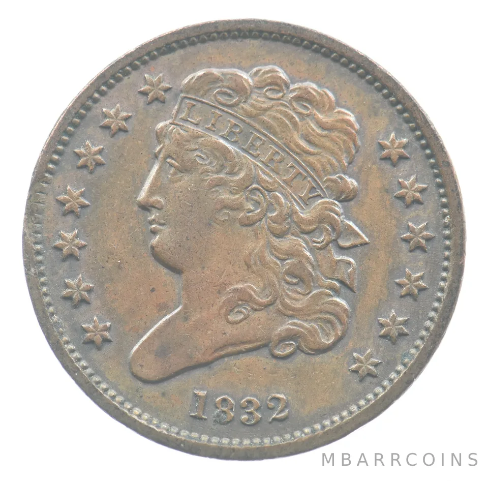 1832 Classic Head Half Cent *9395