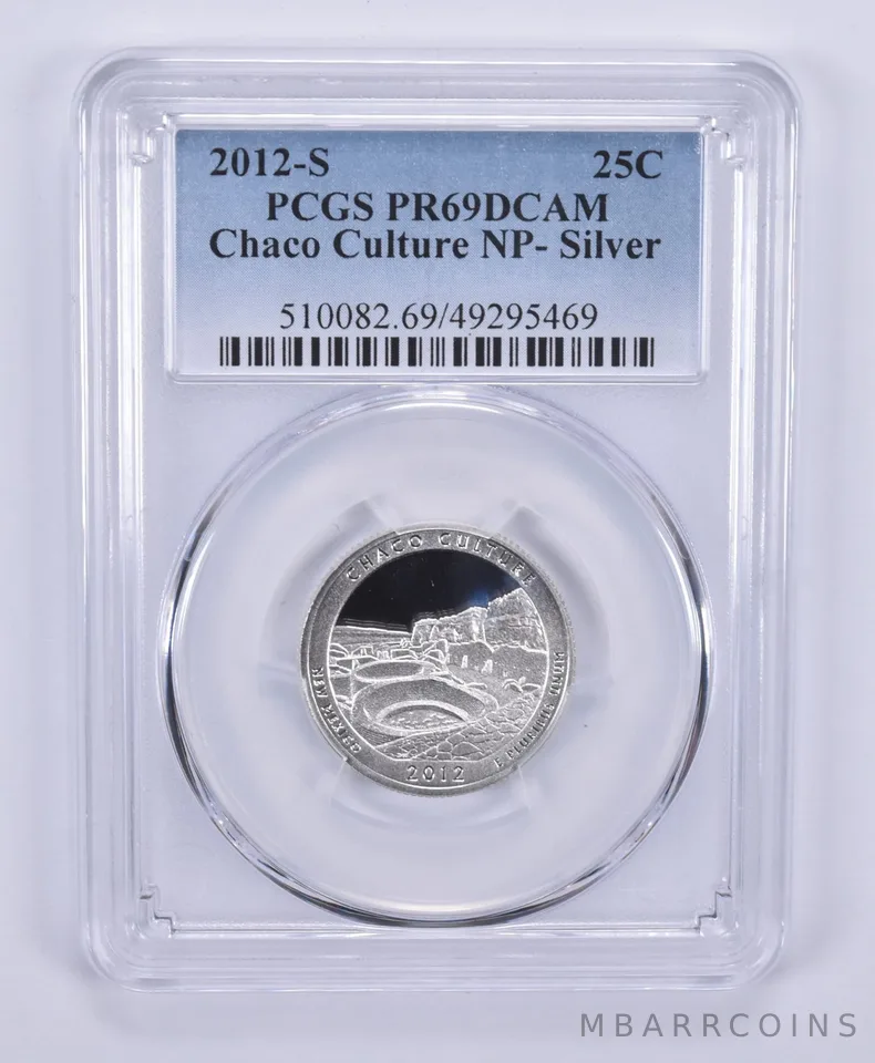 2012-S Washington Quarter Silver Chaco Culture PR69 DCAM PCGS Blue Label