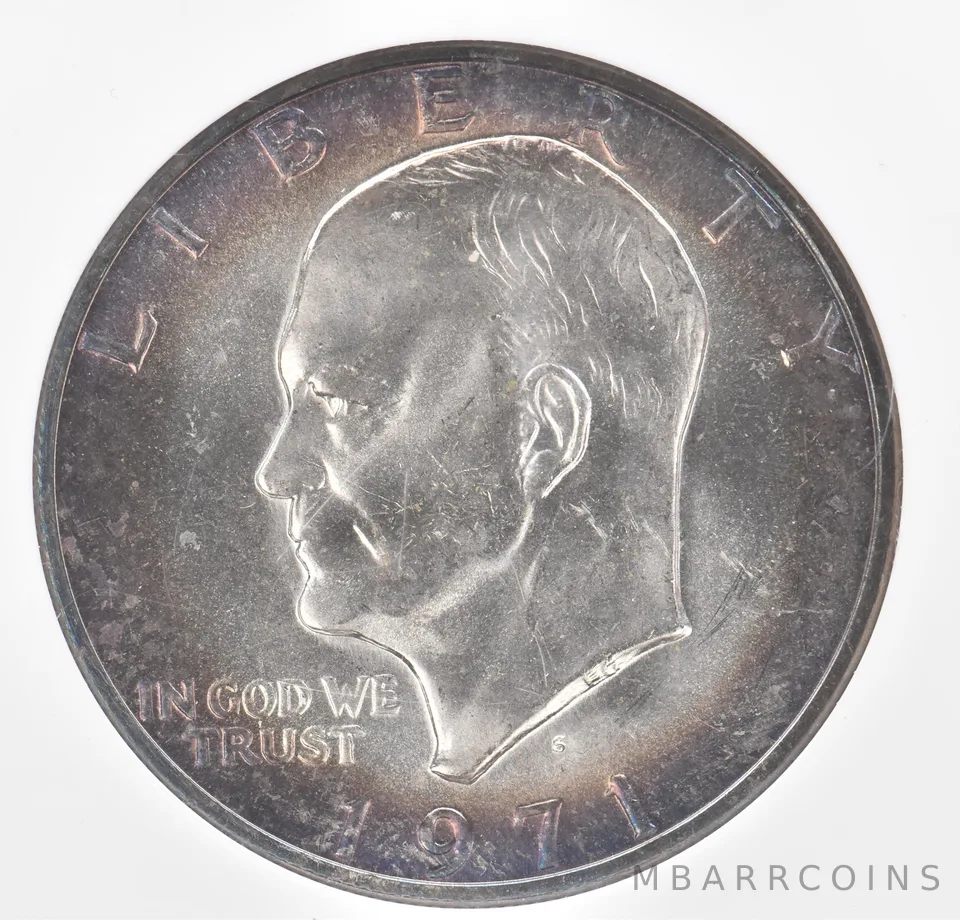 1971-S Eisenhower $1 Silver Beautiful Tone *1106