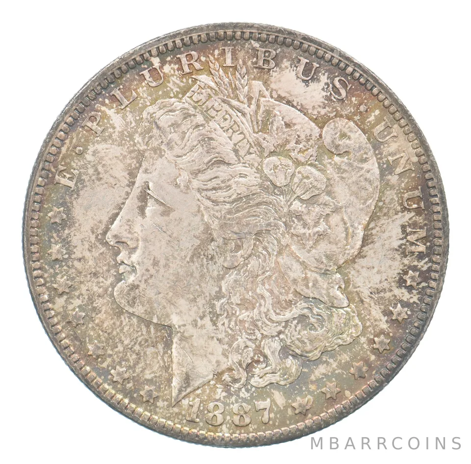 1887-O Morgan Silver Dollar Beautiful Tone *0680