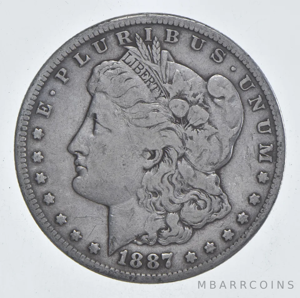 Early - 1887-S Morgan Silver Dollar - 90% US Coin *838