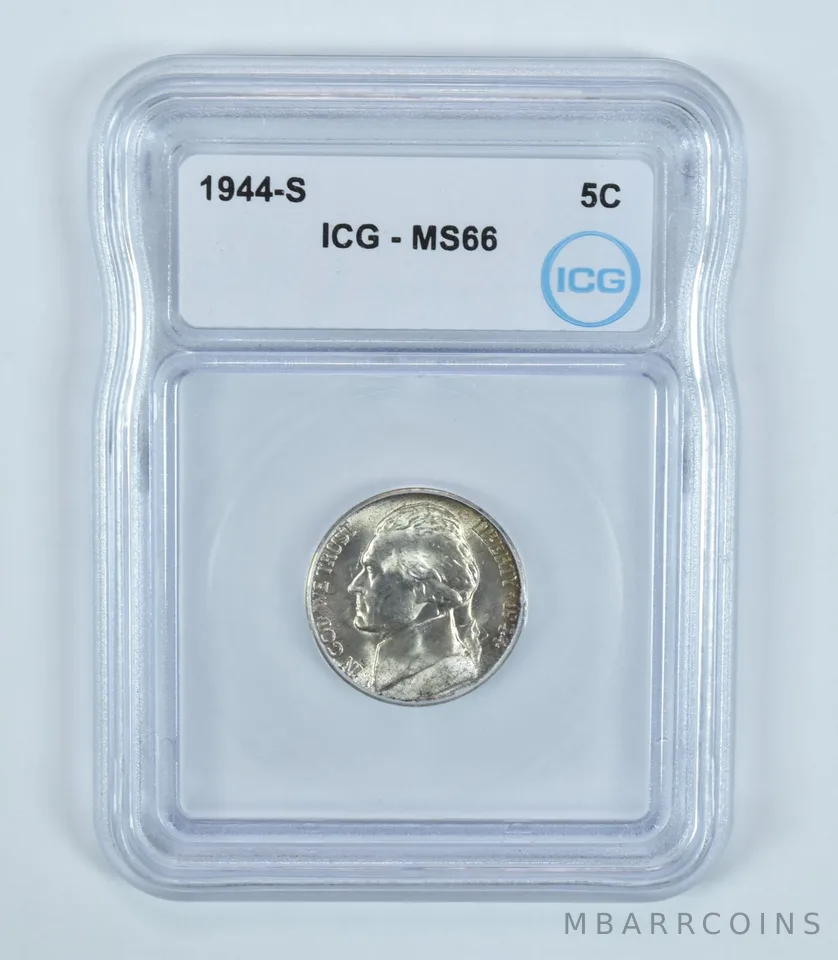 1944-S Jefferson Nickel MS66 ICG