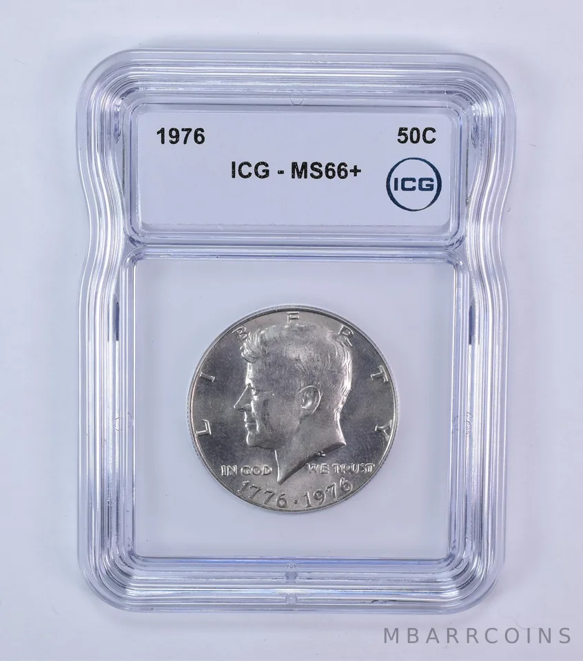 1976 Kennedy Half Dollar MS66+ ICG