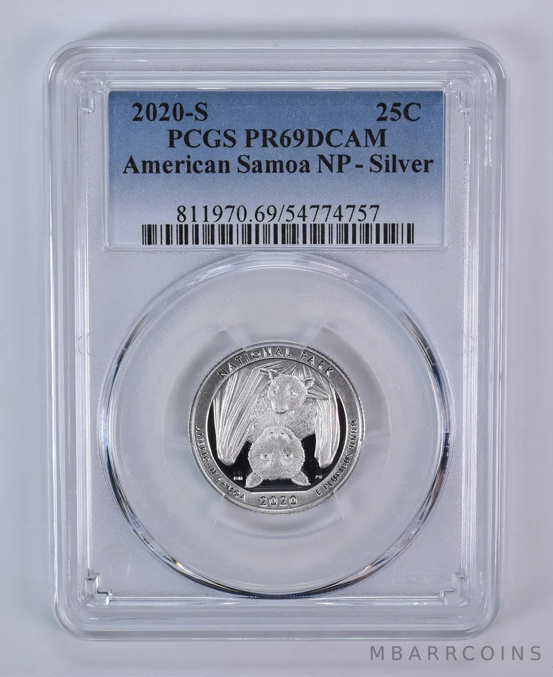 2020-S Washington Quarter ATB American Samoa Silver PR69 DCAM PCGS