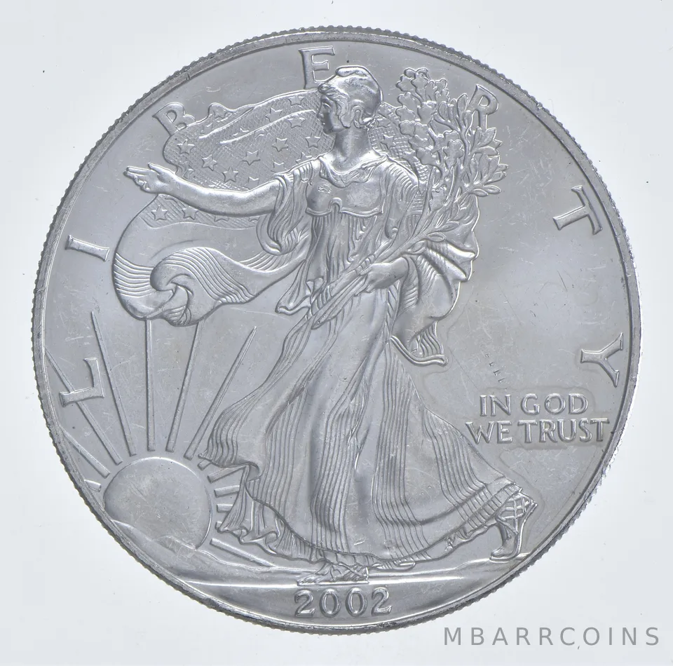 Better Date 2002 American Silver Eagle 1 Troy Oz .999 Fine Silver *537
