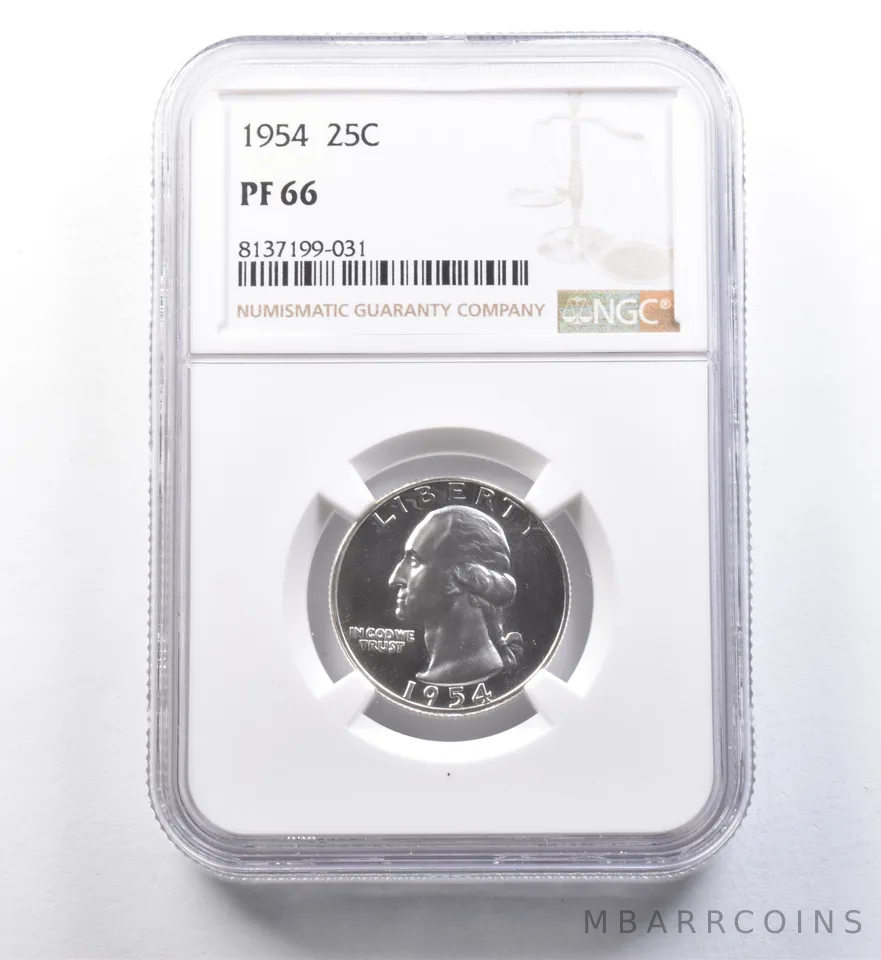 1954 Washington Quarter PF66 NGC Great Contrast - Looks Cam *6015