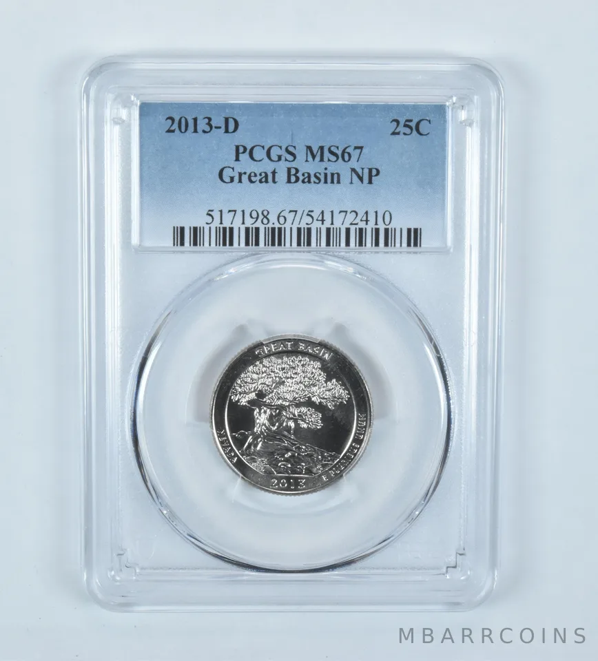 2013-D Washington Quarter ATB Great Basin MS67 PCGS