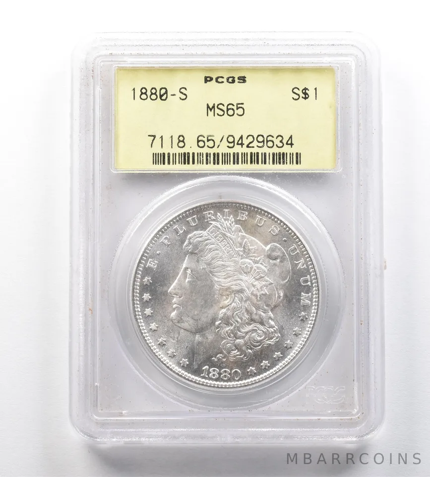 1880-S Morgan Silver Dollar MS65 PCGS OGH *1007