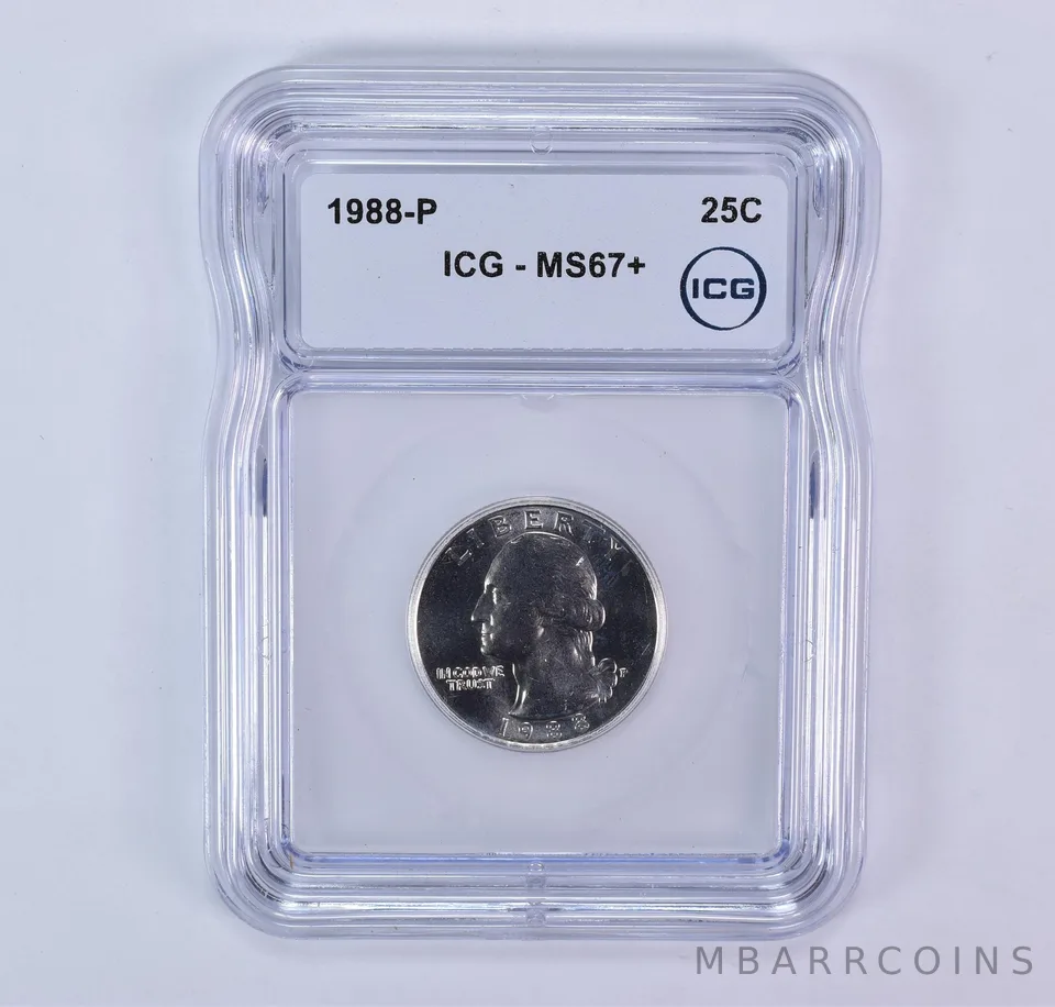 1988-P Washington Quarter MS67+ ICG