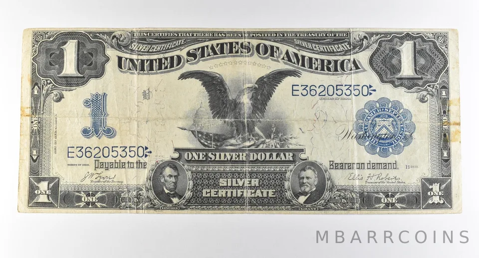 1899 $1 Silver Certificate Large Note Blue Seal *2854