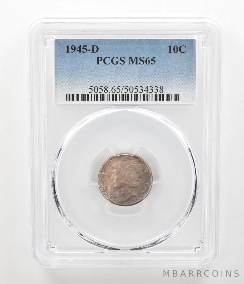 1945-D Mercury Dime MS65 PCGS Beautiful Tone *4559