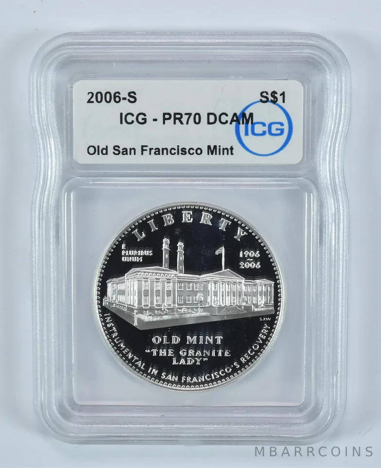 2006-S Old Mint Commemorative Silver Dollar PR70 DCAM ICG