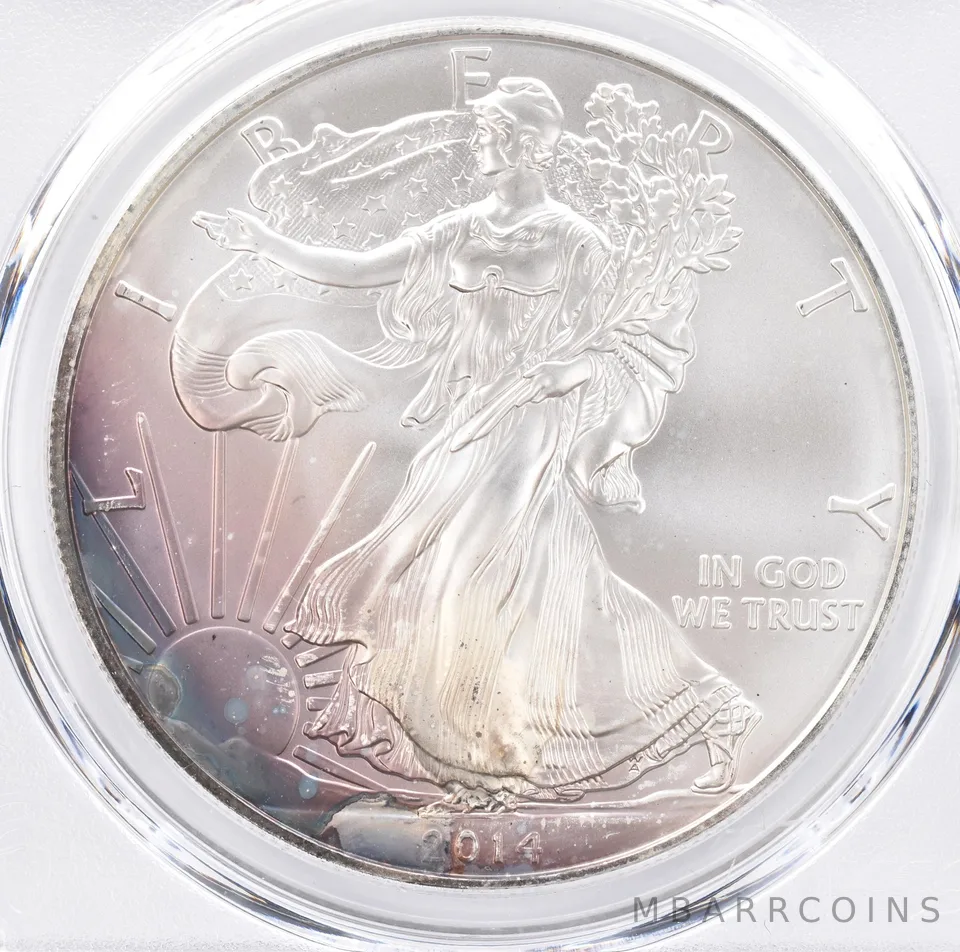 2014 American Silver Eagle MS66 PCGS Beautiful Tone *1425