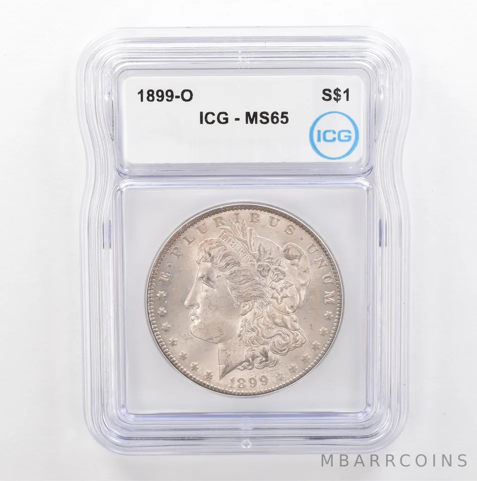 1899-O Morgan Silver Dollar MS65 ICG Beautiful Tone Reverse *5384