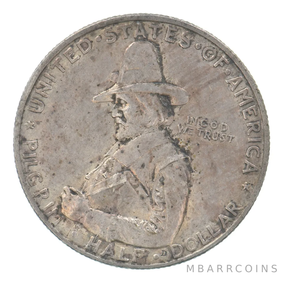 1920 Pilgrim Commemorative Half Dollar Beautiful Tone *6264