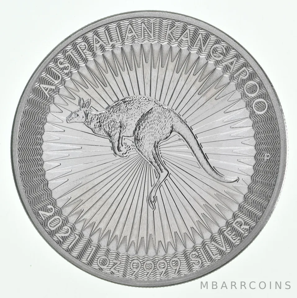 Random Date Australia 1 Dollar 1 Oz Silver Kangaroo Queen Elizabeth