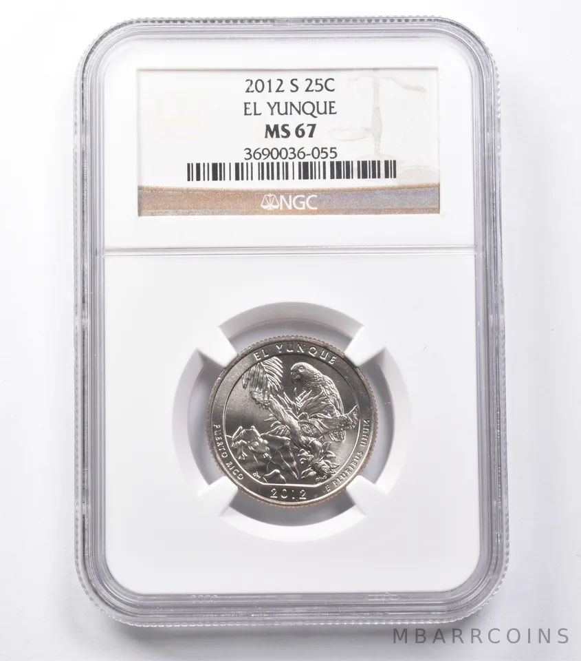 MS67 2012-S Washington Quarter El Yunque NGC a5458