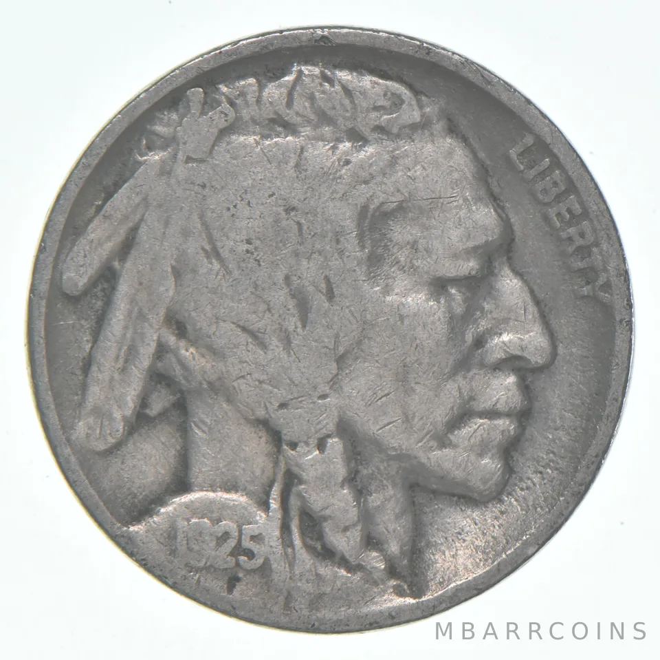 1925 (P) Indian Head Buffalo Nickel Average Circ